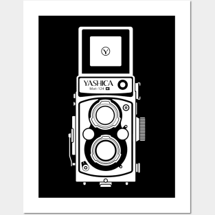 Yashica Mat 124G White Posters and Art